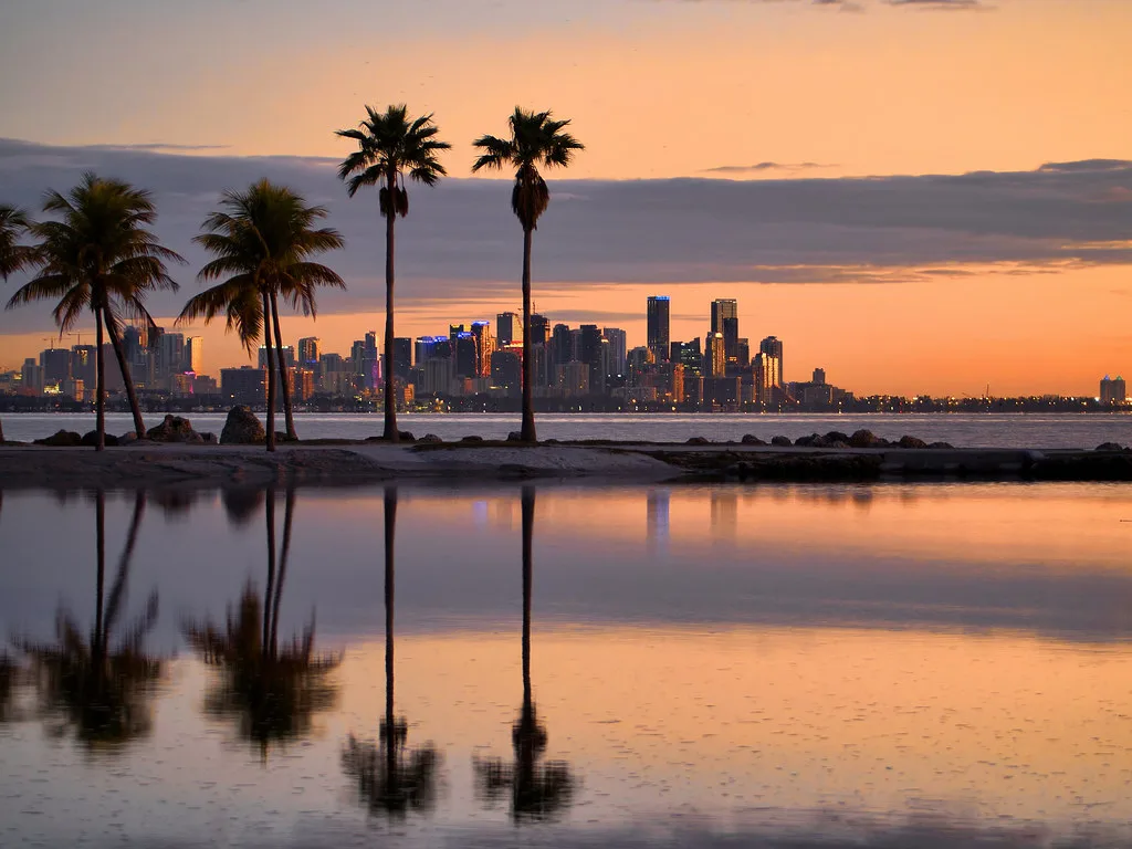 Twilight Miami Skyline, Biscayne
