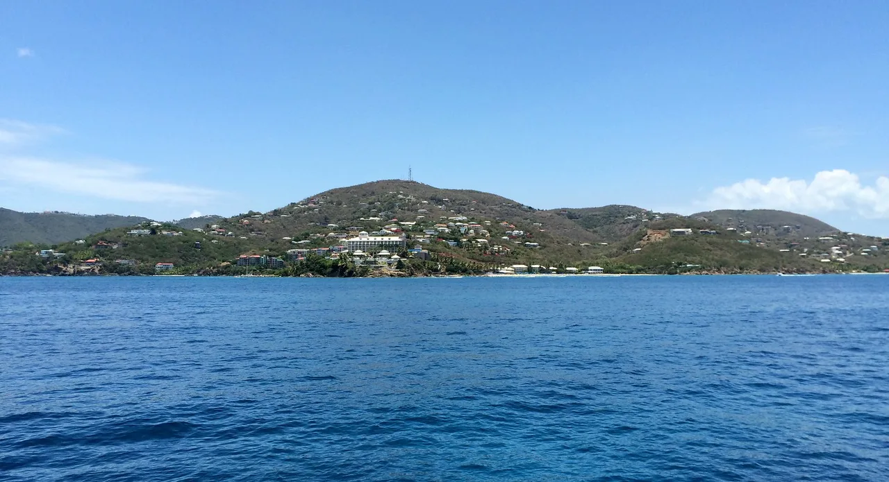 St. Thomas USVI - Ferry to St. John - View of Marriott Frenchman's Reef Resort