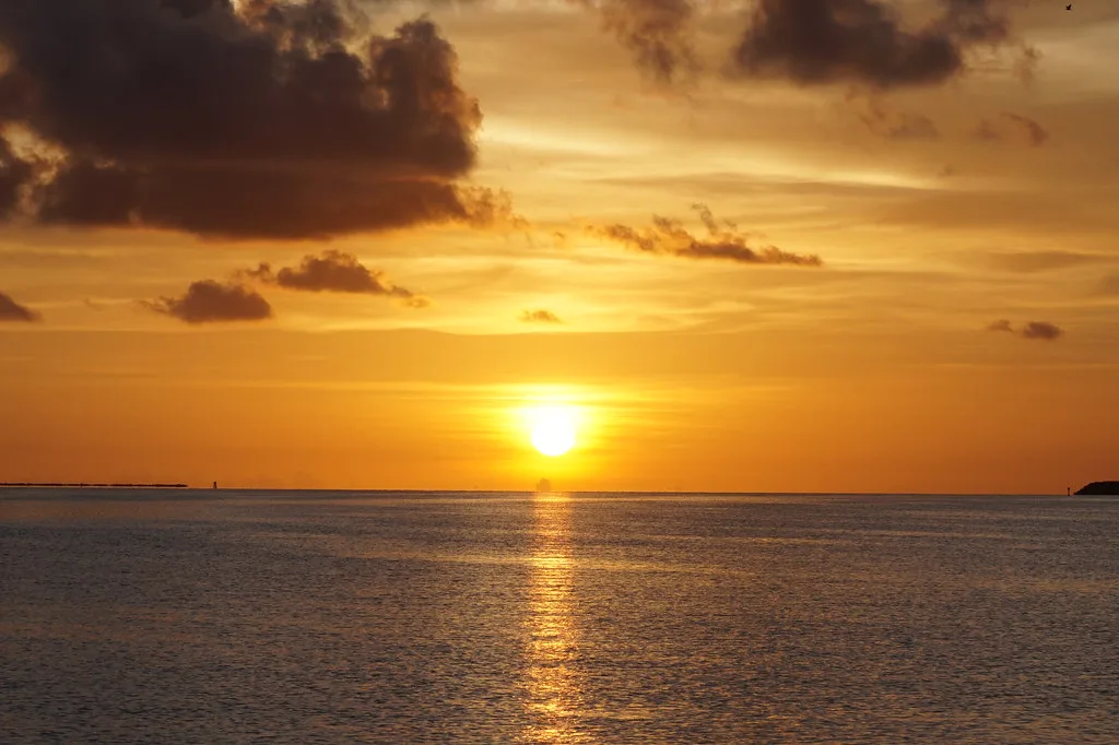Sunset over Florida Bay, Key Largo