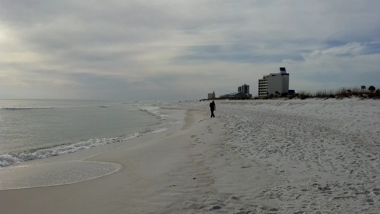 Me looking for shells, Pensacola