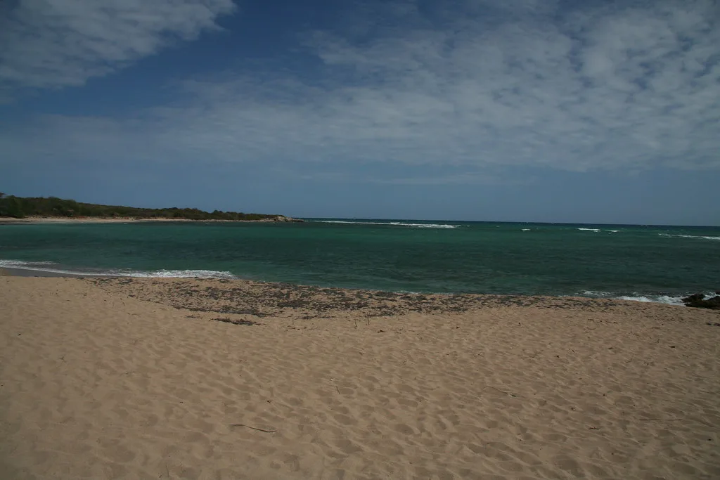 Quiet beach on the Puerto Rico coast