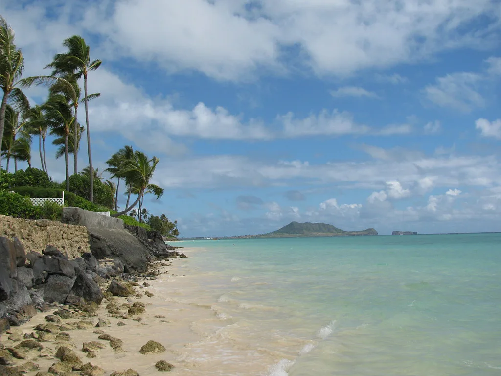 Turquoise water and offshore islets, Oahu