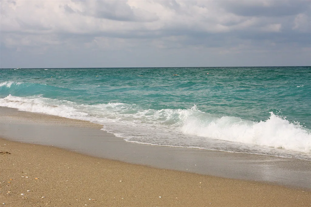 Atlantic surf on a Palm Beach County beach, Florida