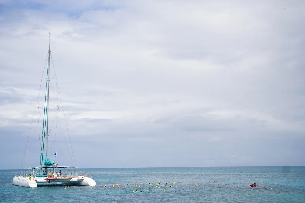 Snorkeling off Rose Island, Bahamas