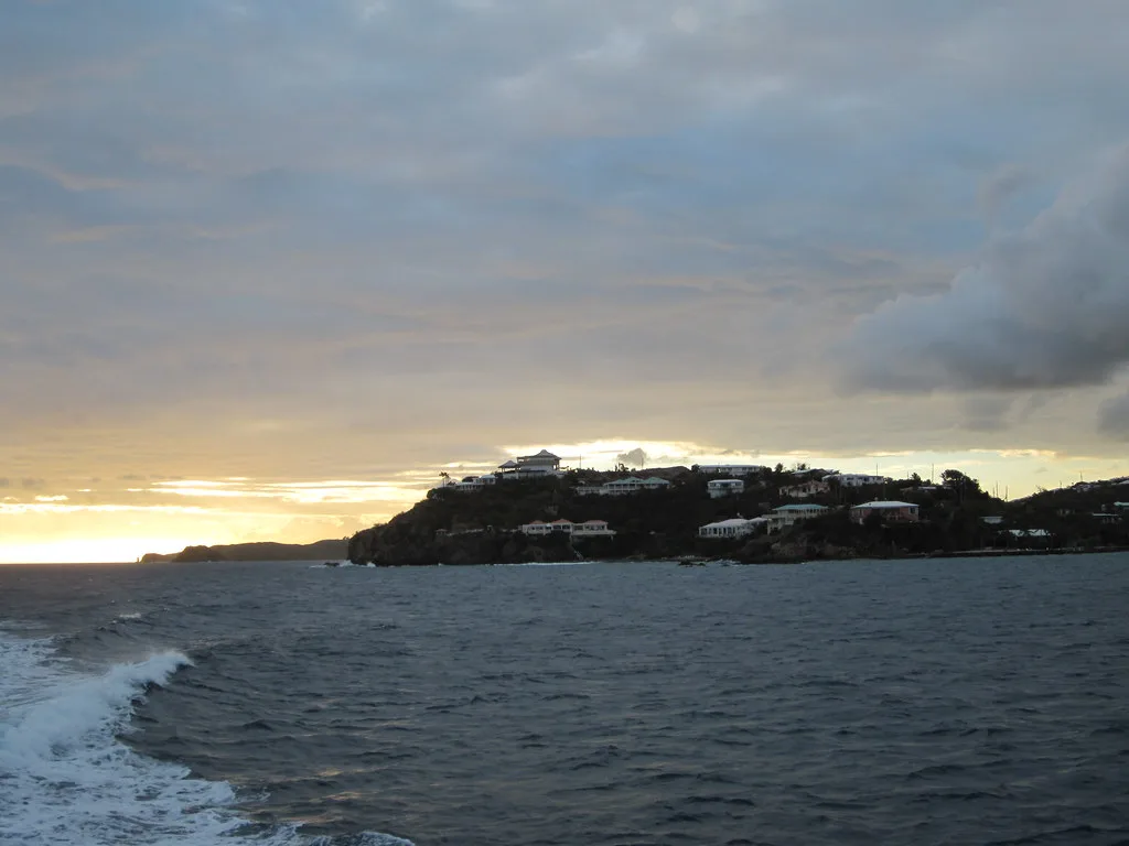 Sunset over St Thomas
