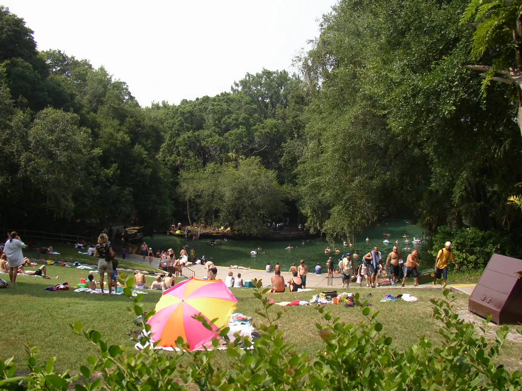 Swimmers at Wekiwa Springs, Florida